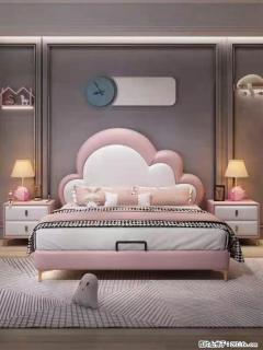 佛山大厂货，高质量仿真皮，实木床边，高密度海绵，带实木床板，全新包装，特价处理 - 曲靖28生活网 qj.28life.com